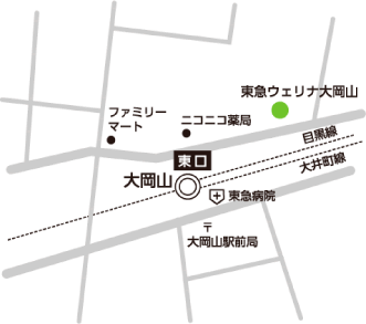 東急ウェリナ　大岡山　地図