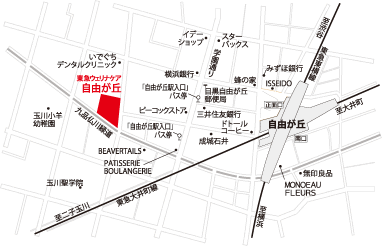 東急ウェリナケア自由が丘　地図